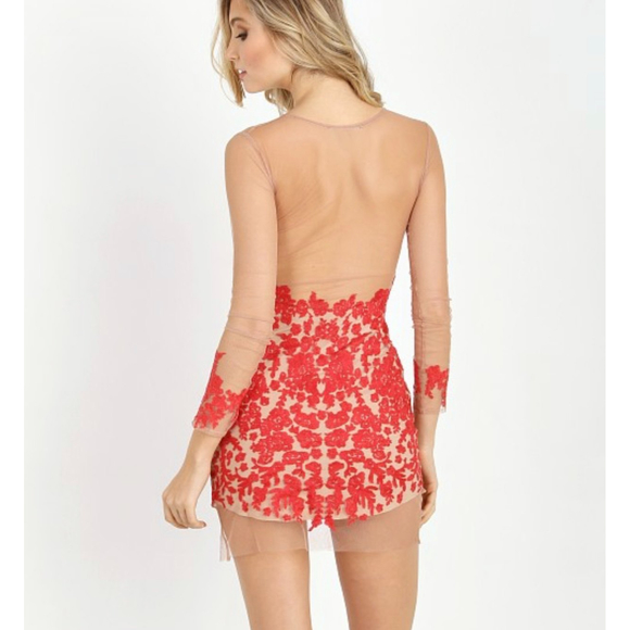 REVOLVE For Love and Lemons sheer embroidered dress - Picture 9 of 12